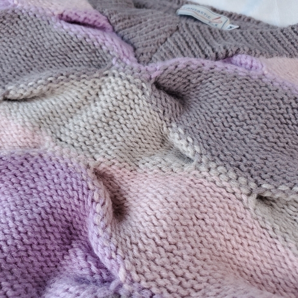 Heavyweight Vintage Wool Oversized Chunky Knit Pastel Sweater - Picture 10 of 16